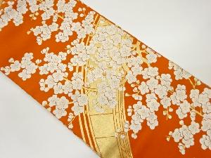 梅模様織出し名古屋帯